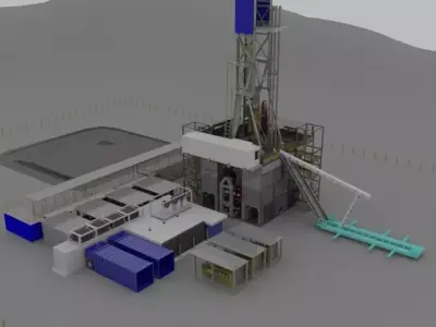 Oil rig 3D model buy