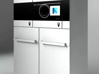 reverse vending machine Tomra T70 3D model