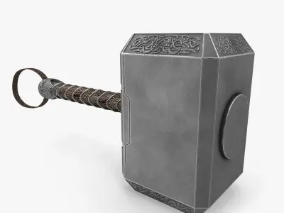 Mjolnir Hammer 3D model purchase