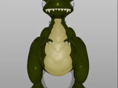 Dinosaur 3D model 12
