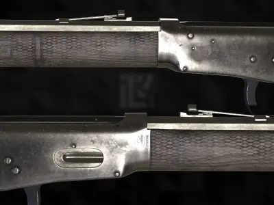 Winchester 1894 High poly 3D model