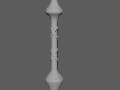 fantasy weapon Low-poly 3D model