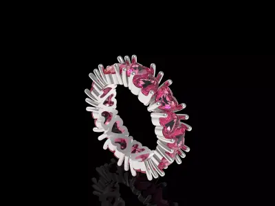 Wedding Heart Band  3D print model