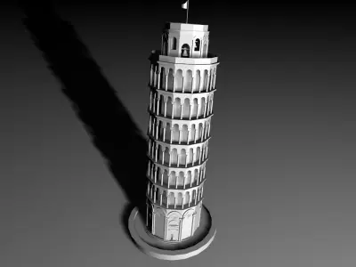 Leaning Tower of Pisa 3D model purchase
