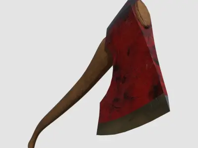 Simple Axe Low-poly 3D model purchase