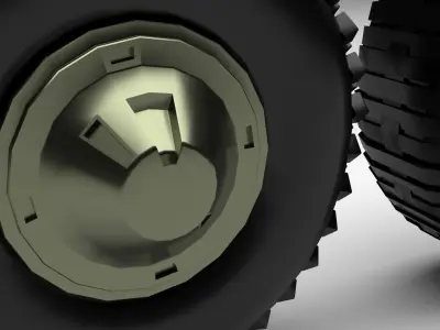 Car Tires Set 3D model