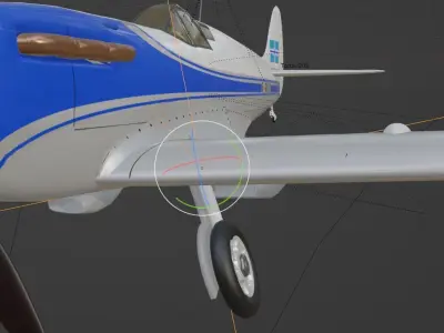 Supermarine Spitfire civil registration 3D model