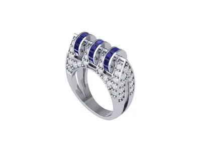 Antiq Art Deco Ring  3D print model