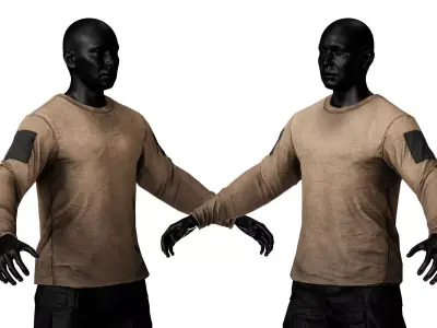 BORN PRIMITIVE RANGE SHIRT 3D model