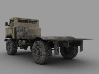 gaz truck 3D model by erkin-cg-vfx
