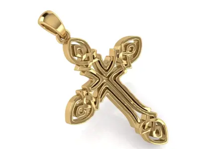 CROSS PENDANT CR07 3D print model