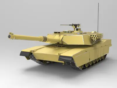 M1 Abrams 3D model by bozao