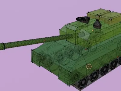 tank on tracks 3D model