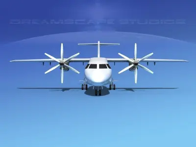 Dornier Do-328-130 Unmarked 1 3D model
