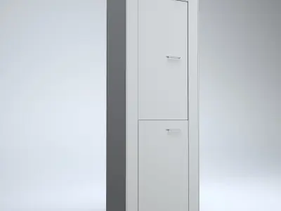 Tall Shelf Cabinet Low-poly 3D model