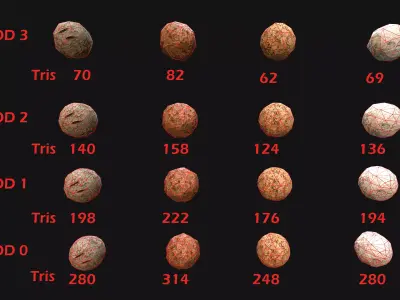 Medieval Wooden Slingshot  Low-poly 3D model