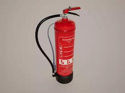  Fire Extinguisher Low-poly 3D model