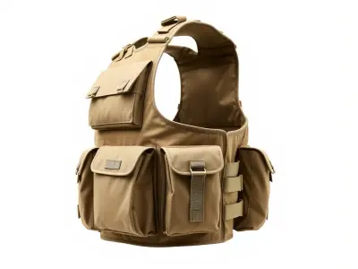 Tactical Vest Model Pack with PBR Textures Low-poly 3D model