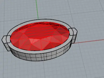 Esercizio Castone Ovale Free 3D model