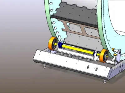 Horizontal wrapping machine for big palets 3D model