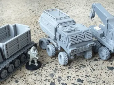 Armored Recovery Vehicle - 28mm Sci-Fi 3D print model