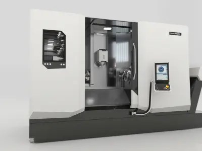 Milling Machine Universal Turning 3D model