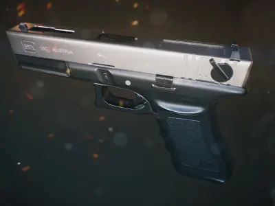 Glock 18C Low-poly 3D model