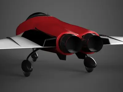 Jet plane 3D model get