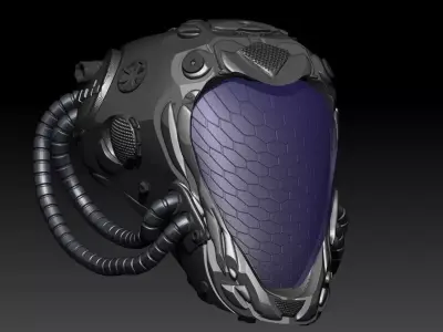 Protective helmet Castor Free 3D model