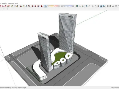 Sketchup Residential Complex A9 Free 3D model