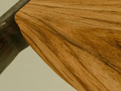 An old  Axe Low-poly 3D model