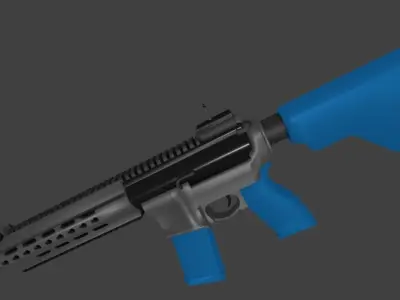 Heckler and Koch HK416 Low-poly 3D model
