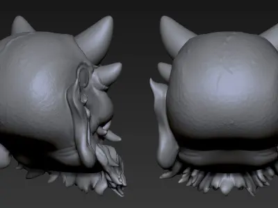 Oni Yokai Head1 3D print model