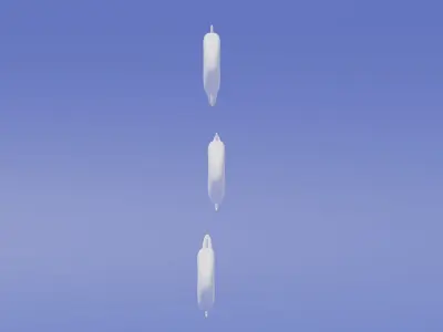 Cartoon Fish Bones Collection 3D model