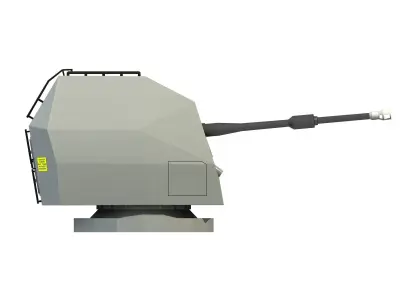 MK 8 114 MM NAVAL GUN 3D model
