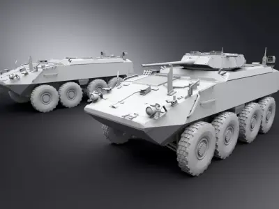 Mowag Piranha IIIC Scale model  3D print model