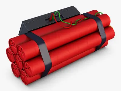 Dynamite Digital Time Bomb v 1 3D model