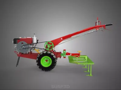 SCARIFIER TOOTH PLOUGH RAKER TRACTOR ROTOTILLER PLANTER GARDEN 3D model