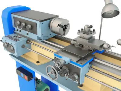 Lathe machine TV-4 3D model