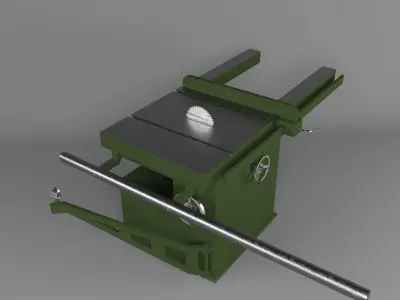 horizontal circular saw 3D model