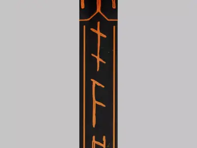 Cursed Sword Low-poly 3D model