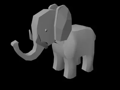 Elephant Free 3D model get