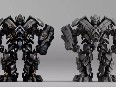 S00034 Advanced Sci-Fi Combat Mech 3D model