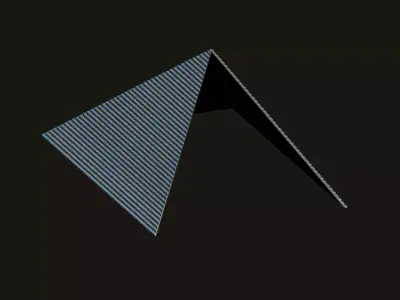 Egyptian Pyramid Flat 4-Part 3D Printable Model for CNC Carving Free 3D print model