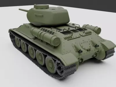 T 34-85 3D model