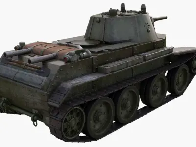 Tank BT 7 Mental Ray 3D model
