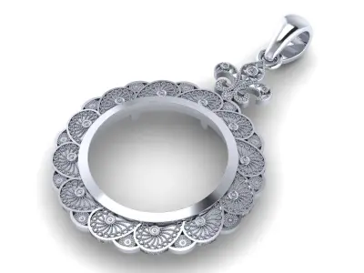 Coin bezel 3D print model