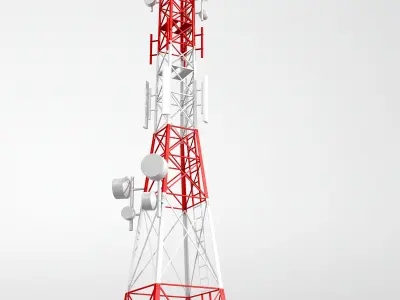 Telecommunication tower model 3D model