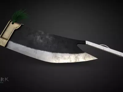 Nozarashi from Bleach Low-poly 3D model