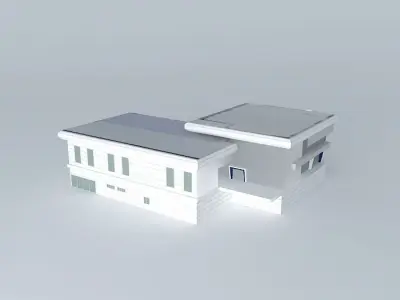 Super Fiat dealership Free 3D model
